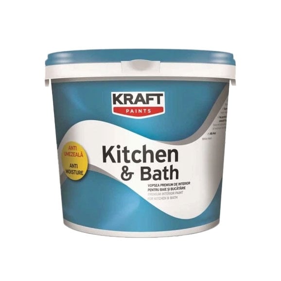 Латекс за кухня и баня Kraft 1л бял