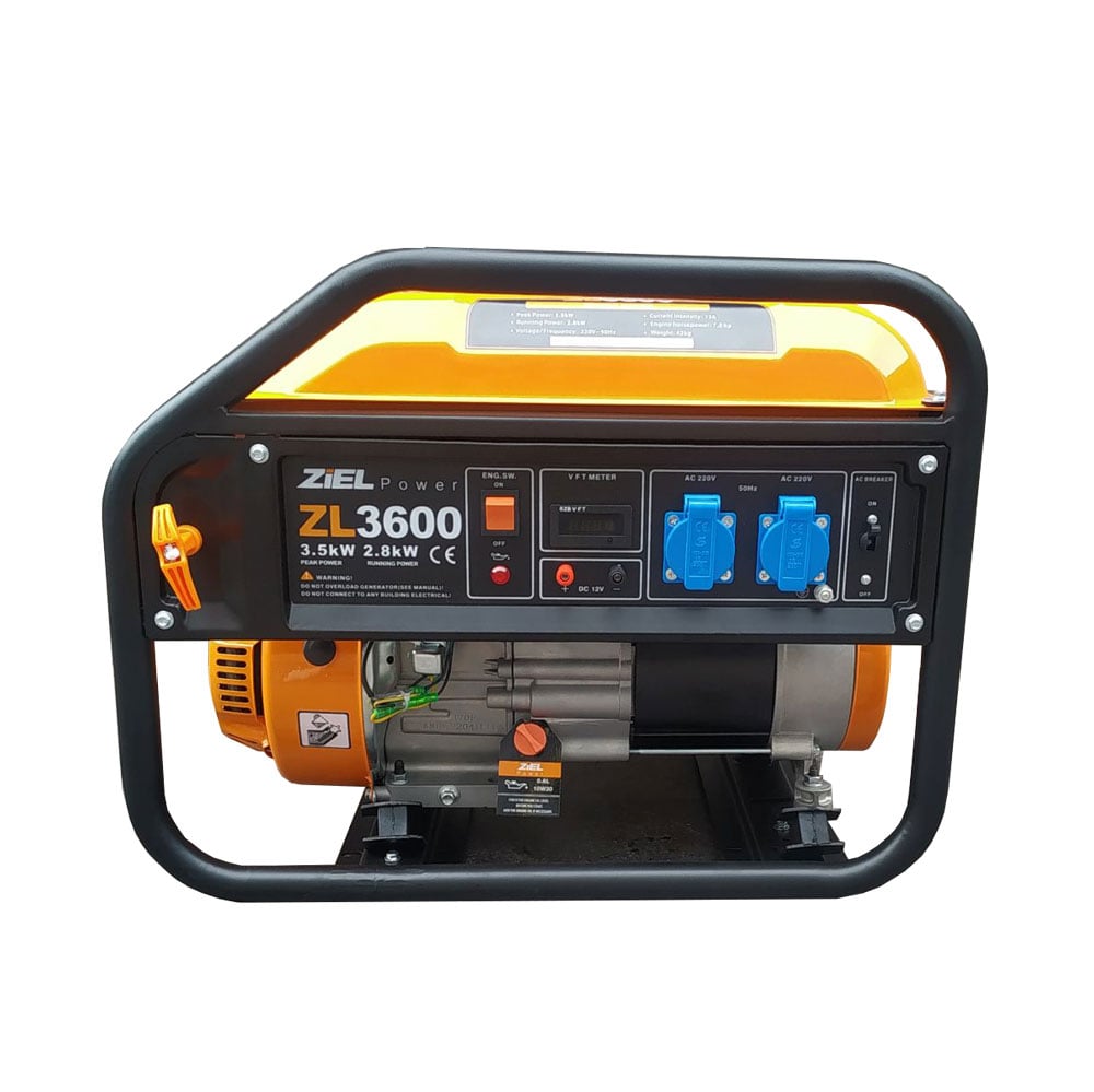 Бензинов генератор Ziel ZL3600 2,8 kW / 3,5 kW