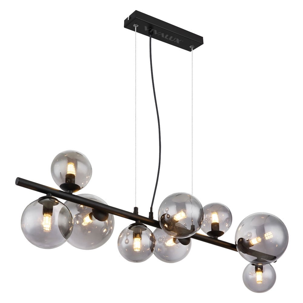 Полилей Vivalux Galileo SSP782-9H 9хG9 опушени стъкла