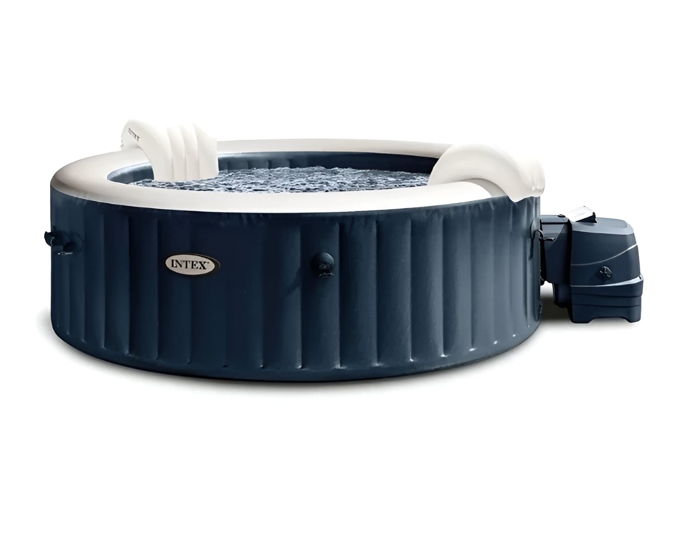 Надуваемо джакузи Intex 28432NP PureSpa™ Plus Navy Bubble Massage за 6 човека